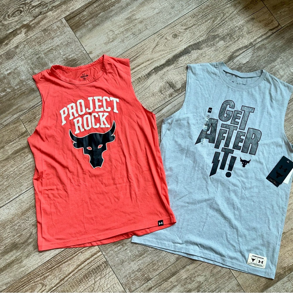 Under Armour Project Rock Tank Tops for Active Wear